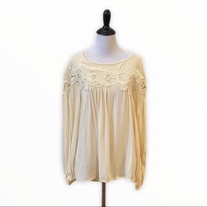 Black Swan Oriana Cream Lace Top Size X-Small